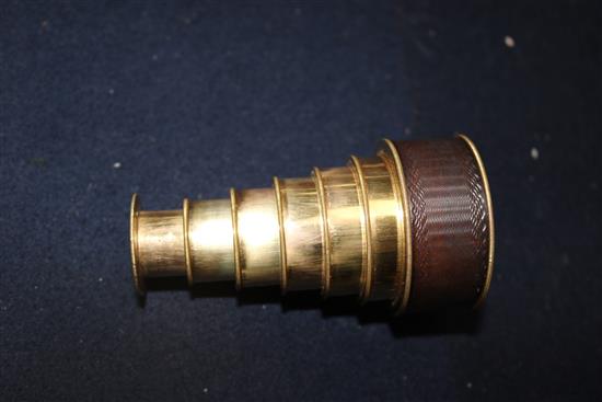 A cased telescope